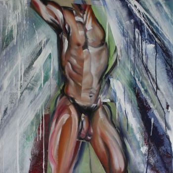 Malerei mit dem Titel "douche2" von Patrice Monnerie, Original-Kunstwerk