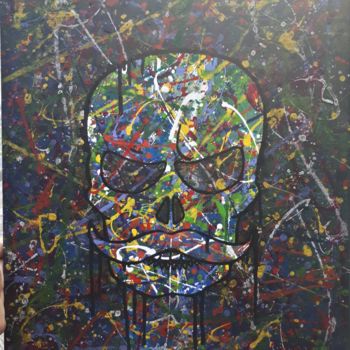 Peinture intitulée "Dead hipster" par Déline, Œuvre d'art originale, Acrylique