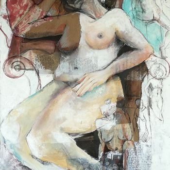 Peinture intitulée "dans ses reves" par Anna Matt, Œuvre d'art originale, Autre