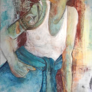 Peinture intitulée "Respire" par Anna Matt, Œuvre d'art originale, Huile