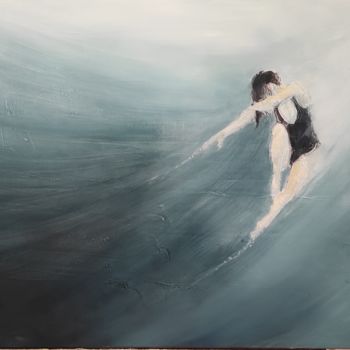 Картина под названием "apnea 3" - Anna Matt, Подлинное произведение искусства, Масло