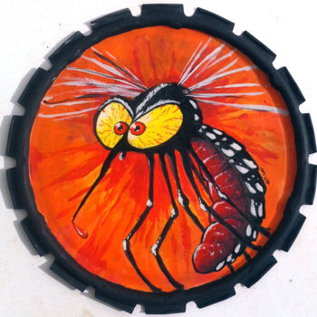 "Aedes albopictus" başlıklı Tablo Jean-François Hirsch tarafından, Orijinal sanat, Akrilik