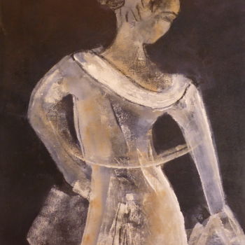Painting titled "Songe" by Patricia Garreau, Original Artwork, Acrylic