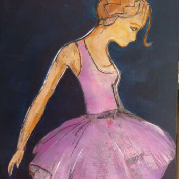 Peinture intitulée "La petite danseuse" par Patricia Garreau, Œuvre d'art originale, Acrylique