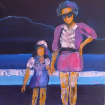 Pintura titulada "Solange" por Patricia Garreau, Obra de arte original, Acrílico Montado en Bastidor de camilla de madera