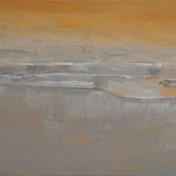 Painting titled "Brume" by Patricia Garreau, Original Artwork, Acrylic