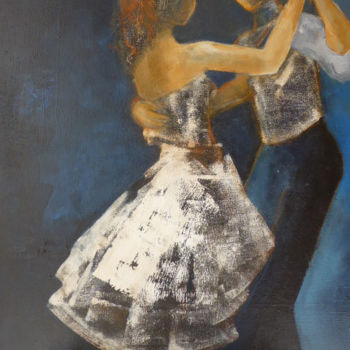 Pintura intitulada "Une valse à 18 ans" por Patricia Garreau, Obras de arte originais, Acrílico