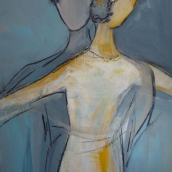 Painting titled "La mariée" by Patricia Garreau, Original Artwork, Acrylic