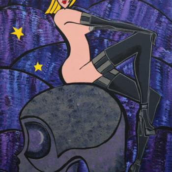 Malerei mit dem Titel "La Séduction" von Nathalie Latil, Original-Kunstwerk, Acryl