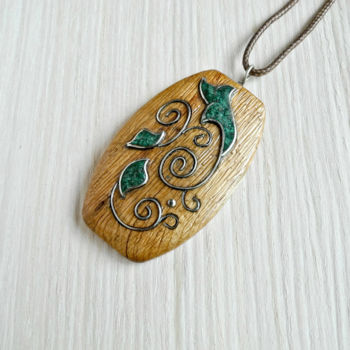 Design / Projektowanie użytkowe zatytułowany „Wooden necklace wit…” autorstwa Valerii Latyshev, Oryginalna praca, Biżuteria