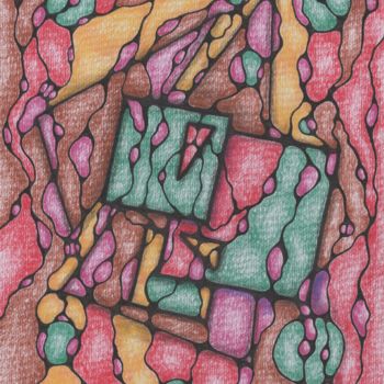 Dessin intitulée "Phantasm" par Valerii Latyshev, Œuvre d'art originale, Crayon