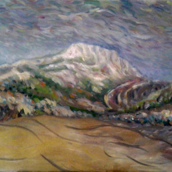 Painting titled "Montagne St Victoire" by Darius Laumenis, Original Artwork