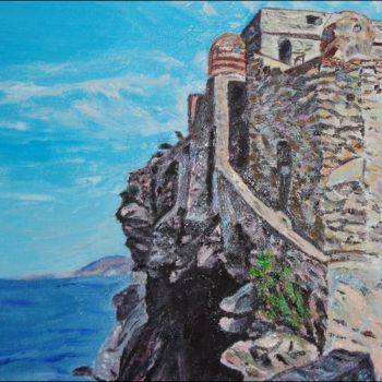 Painting titled "castello" by Laura Cappelletti, Original Artwork