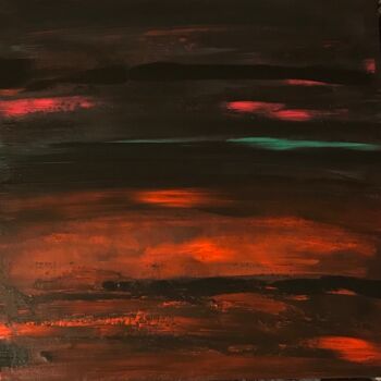 Pittura intitolato "Lines in the black" da Laura Casini, Opera d'arte originale, Acrilico