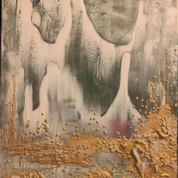 Painting titled "Golden moments of c…" by Laura Casini, Original Artwork, Acrylic