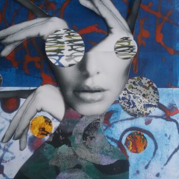 Collages intitulée "Locura" par Laura Dangelo, Œuvre d'art originale, Collages