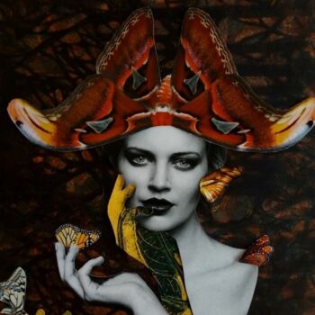 Collages titled "Naturaleza" by Laura Dangelo, Original Artwork, Collages