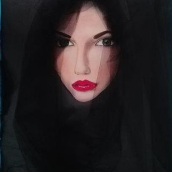Painting titled "Mistica" by Laura Facchin (Ledonnedilaura), Original Artwork, Acrylic