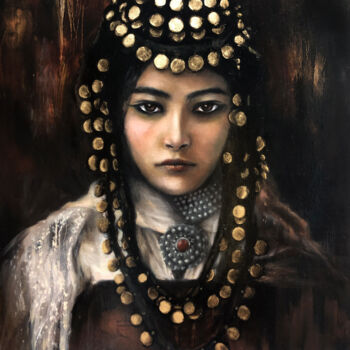 Painting titled "Algerian Princess" by Laura Krusemark, Original Artwork, Oil