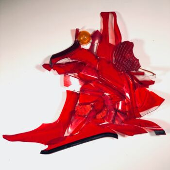Sculpture intitulée "C15H16O2" par Laura Quattrocchi, Œuvre d'art originale, Fil de fer