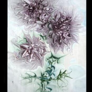 Diseño titulada "Stelo con fiori" por Carte Di Laura, Obra de arte original, Arte de mesa