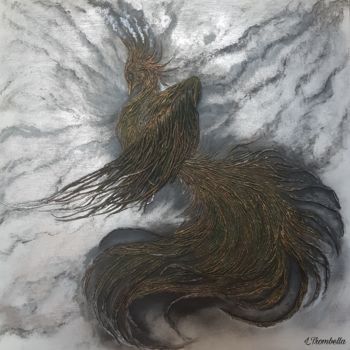 Malarstwo zatytułowany „Phoenix” autorstwa Laura Trombella, Oryginalna praca, Akryl