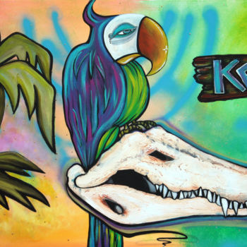 「Key West」というタイトルの絵画 Laura Barbosaによって, オリジナルのアートワーク, アクリル