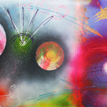 "If I Were A Galaxy" başlıklı Tablo Laura Barbosa tarafından, Orijinal sanat, Akrilik