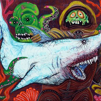 Pintura titulada "Creatures Of The De…" por Laura Barbosa, Obra de arte original, Acrílico