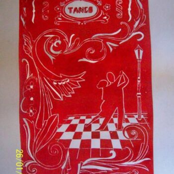 Prenten & gravures getiteld "Tango en rojo" door Laura Capurro, Origineel Kunstwerk