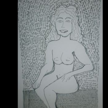 Desenho intitulada "desnudo.jpg" por Laura Capurro, Obras de arte originais, Outro