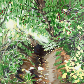 제목이 "Berry Passage"인 미술작품 Laura K Smith Paintings로, 원작, 아크릴 나무 들것 프레임에 장착됨