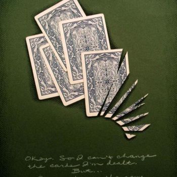 Collages intitulée "cards.jpg" par Laura Lee Gulledge, Œuvre d'art originale