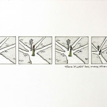 Collages intitolato "Paths" da Laura Lee Gulledge, Opera d'arte originale