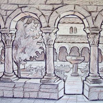 Collages titled "Cloisters" by Laura Lee Gulledge, Original Artwork