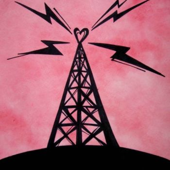 Collages titled "radio tower" by Laura Lee Gulledge, Original Artwork