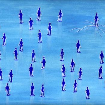 Коллажи под названием "Thin ice (that's me…" - Laura Lee Gulledge, Подлинное произведение искусства