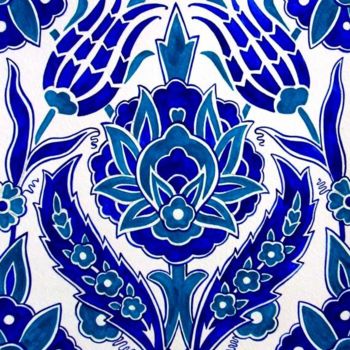 Collagen mit dem Titel "Turkish tile design" von Laura Lee Gulledge, Original-Kunstwerk