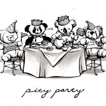 Collages titled "Pity Party -pen and…" by Laura Lee Gulledge, Original Artwork