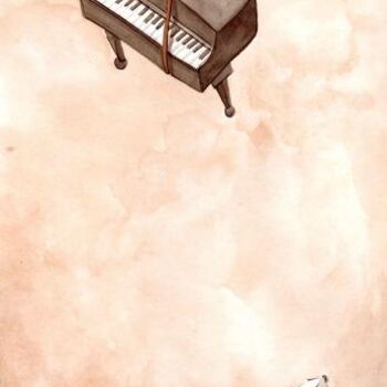 Collages titled "Falling piano-versi…" by Laura Lee Gulledge, Original Artwork