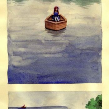 Collages titled "Drifting and Losing…" by Laura Lee Gulledge, Original Artwork