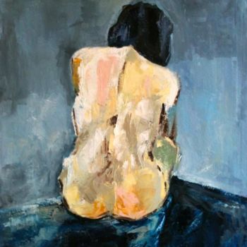 Painting titled "Vulnerabile" by Laura Tedeschi Pittrice, Original Artwork, Oil