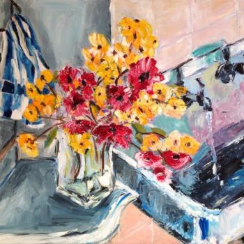 Pittura intitolato "Primavera" da Laura Tedeschi Pittrice, Opera d'arte originale, Olio