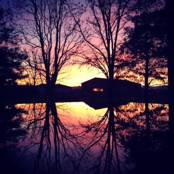 Photography titled "#SkyReflection" by Laure Charrin, Original Artwork