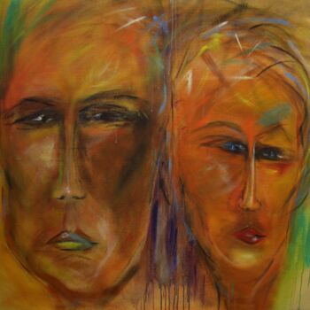 Pintura titulada "Couple de trounchos" por Laure Leprince, Obra de arte original, Oleo