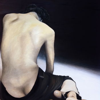 Peinture intitulée "Dos nu" par Laure Gougam, Œuvre d'art originale