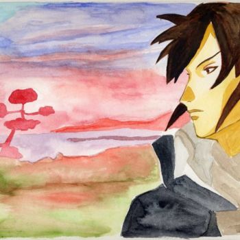 Peinture intitulée "Akizuki" par Laure, Œuvre d'art originale, Huile