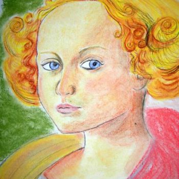 Dessin intitulée "portrait renaissance" par Laure, Œuvre d'art originale, Autre