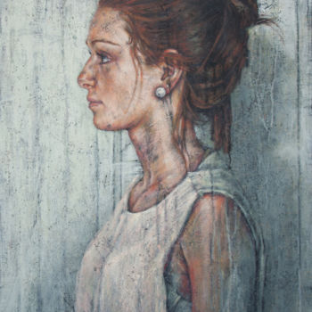 Painting titled "Incertitude" by Laure Mascarello, Original Artwork, Oil