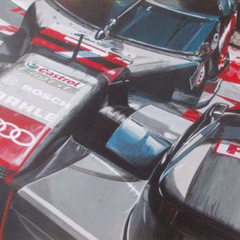 Painting titled "AUDI R18" by Laurence Delmotte-Berreby, Original Artwork, Acrylic